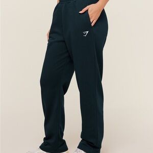 Gymshark Men’s black Teal Straight Joggers